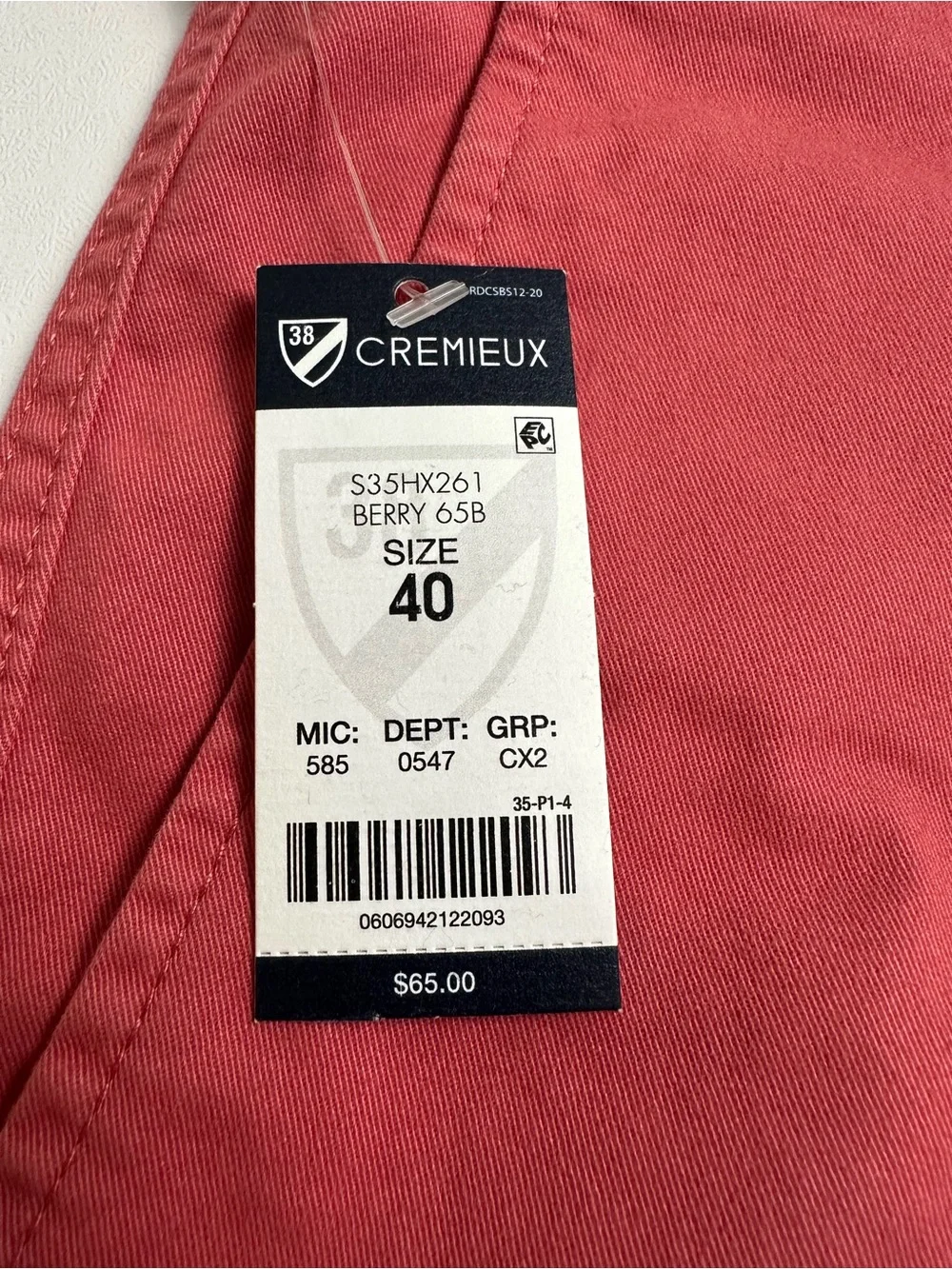 Cremieux men’s‎ size 40 Madison comfort stretch shorts 9 inch flat front (new)
